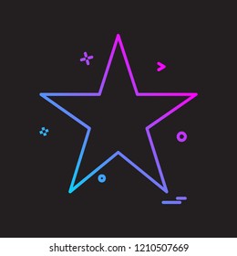 Star icon design vector 
