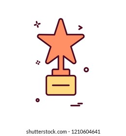 Star icon design vector