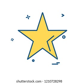 Star icon design vector