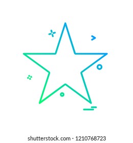 Star icon design vector