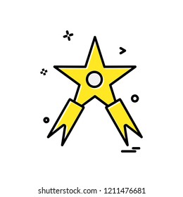 Star icon design vector