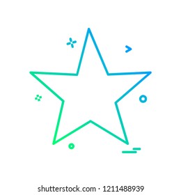 Star icon design vector 