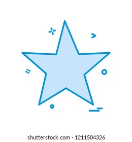 Star icon design vector 