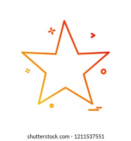 Star icon design vector 
