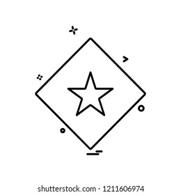 Star icon design vector