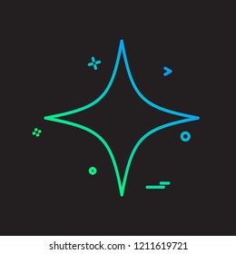 Star icon design vector