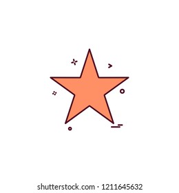 Star icon design vector 