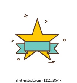 Star icon design vector