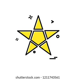 Star icon design vector