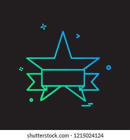 Star icon design vector