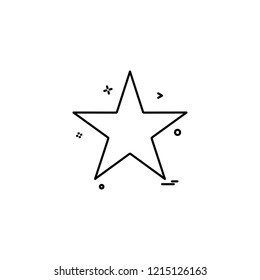 Star icon design vector 