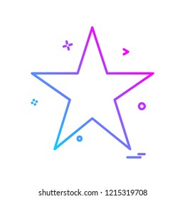 Star icon design vector 