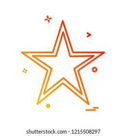Star icon design vector 