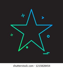 Star icon design vector 