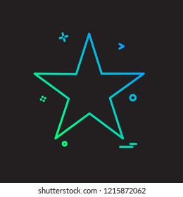 Star icon design vector