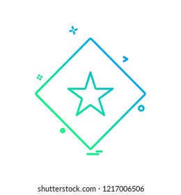 Star icon design vector
