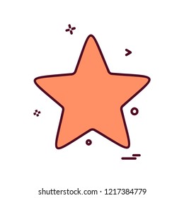 Star icon design vector 