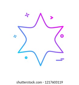 Star icon design vector