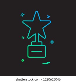 Star icon design vector