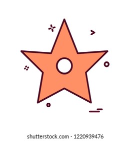 Star icon design vector 