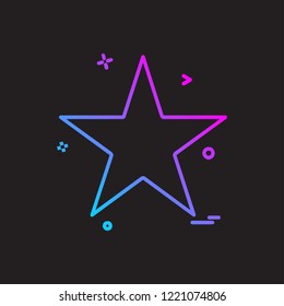 Star icon design vector