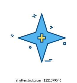 Star icon design vector