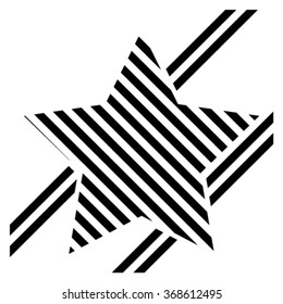 Star Icon Design Vector  . Abstract Geometry Element. 