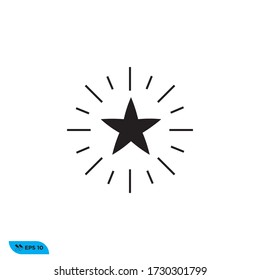 ilustración vectorial de diseño de icono de estrella