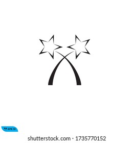 Plantilla de ilustración vectorial de diseño de icono de estrella