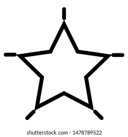 star icon design vector simple