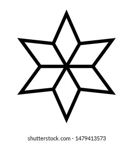 star icon design vector simple