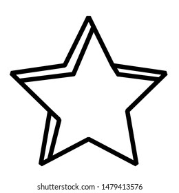 star icon design vector simple