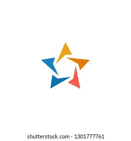Star icon design vector template logo design