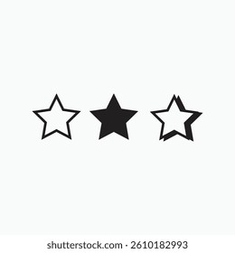 Star icon design vector template