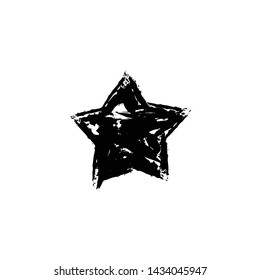 Star icon doodle. Hand drawn sketch. Grunge handmade illustration.