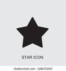 star icon . Editable filled star icon from emotions. Trendy star icon for web and mobile.