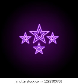 star icon. Elements of awards in neon style icons. Simple icon for websites, web design, mobile app, info graphics