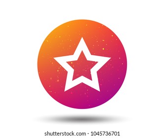 Star icon. Favorite or best sign. Web ranking symbol. Circle button with Soft color gradient background. Vector