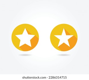 Star-Symbol, Favoritensymbol, Star-Symbol, Vektorgrafik im flachen Stil