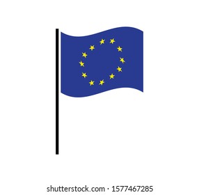 Star icon ,flag europe icon vector logo template