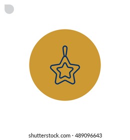  Star Icon Flat. 