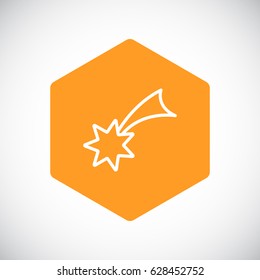   Star Icon Flat.  