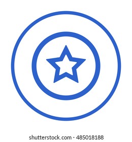Star   icon. Flat design.