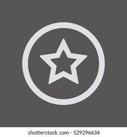 Star   icon. Flat design.