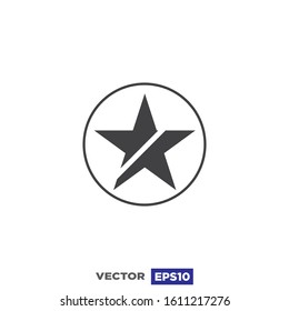 Star Icon Flat Design Illustration