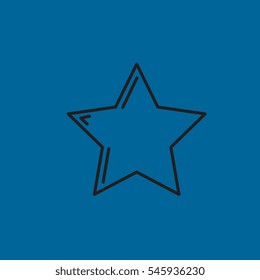 star icon flat disign