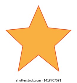 star icon. flat illustration of star vector icon for web