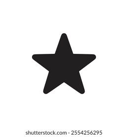 Star icon Flat line illustration