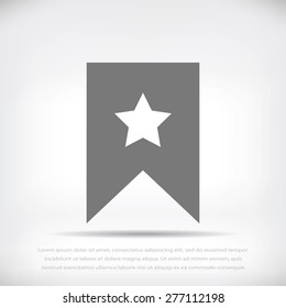 star icon, Flat pictograph icon