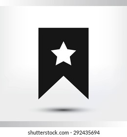 star icon, Flat pictograph icon
